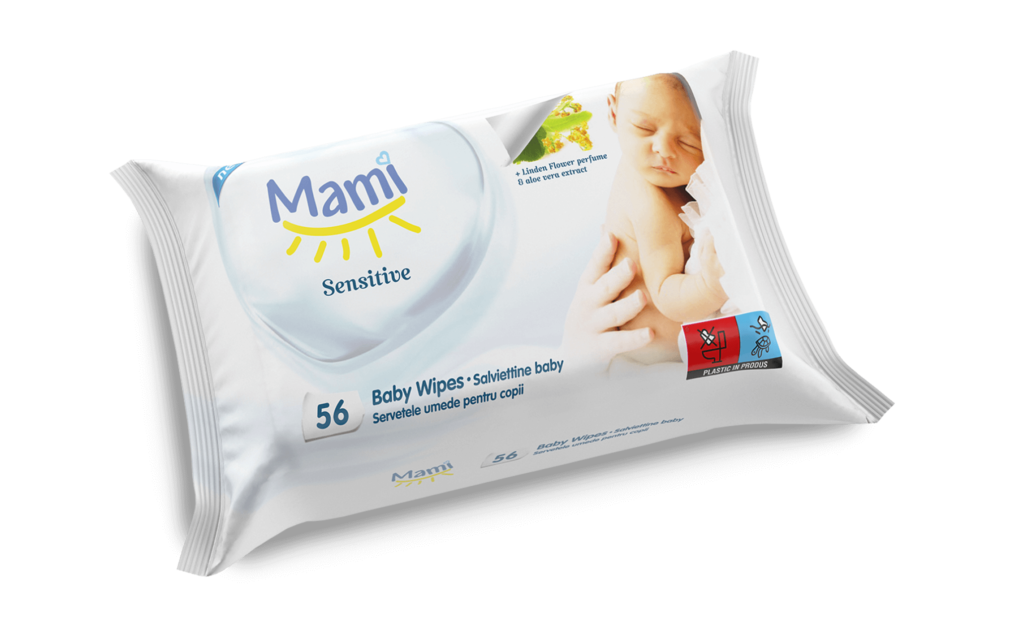 Dr. Wipes Mami 56 buc - Servetele umede fara capac