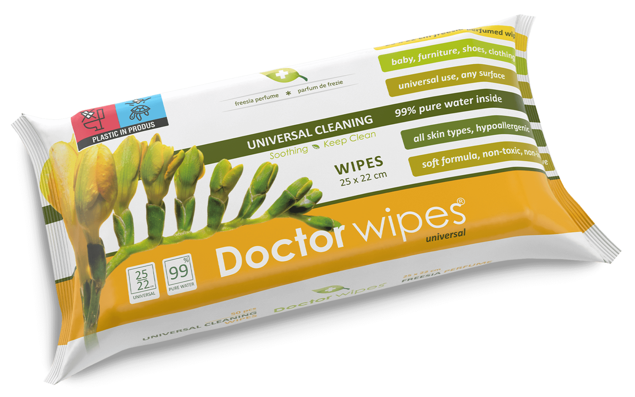 Dr. Wipes Universale Frezie - Servetele umede fara capac